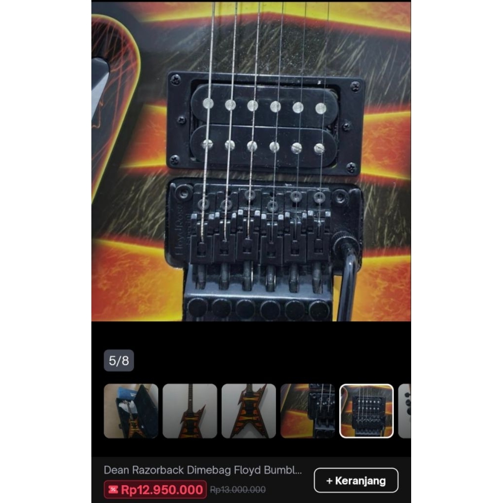 Guitar Dean Razorback Dimebag Floyd