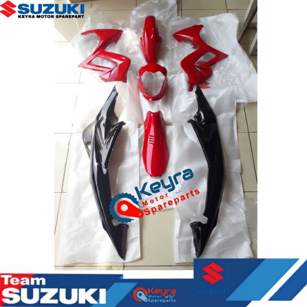 BODY SET SATRIA FU CBU MERAH ORI SGP