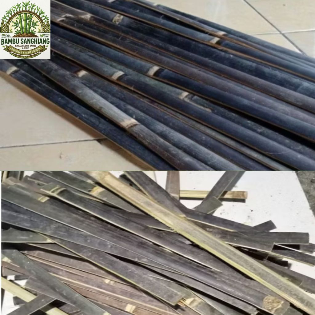 Bilah Bambu Hitam / Ajir Bambu Hitam berbagai ukuran