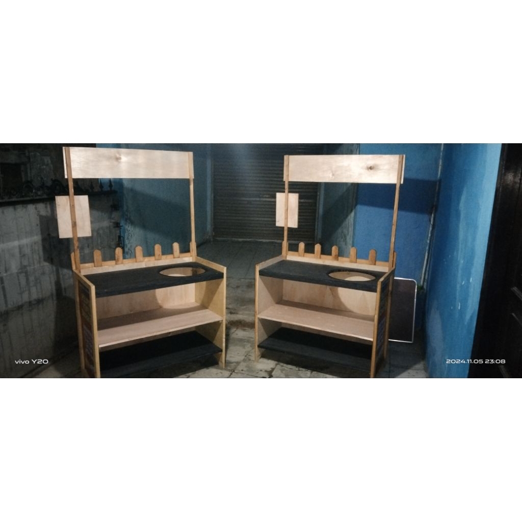 booth portable meja stand