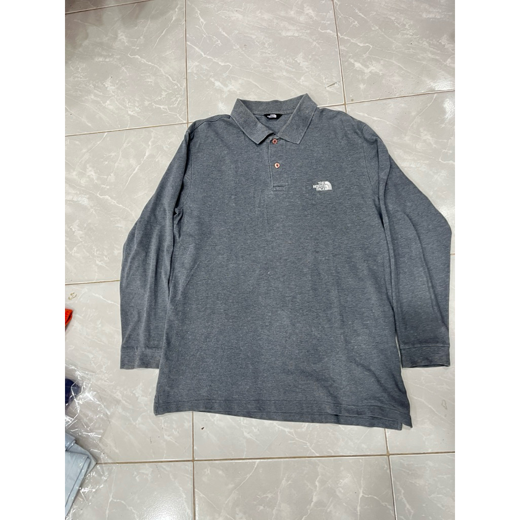 the north face long poloshirt