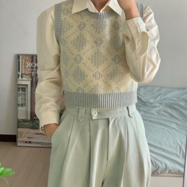 Vest Lalisaa New BKK CN Lokal Polos Motif Rajut