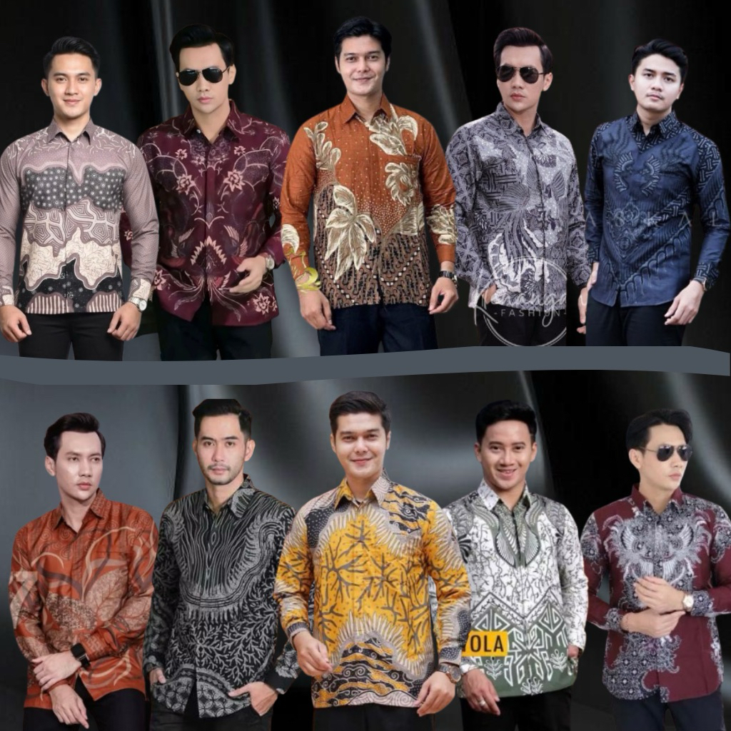 Kemeja Hem Batik Pera Batik Pria Hem Kemeja Batik Lengan Kemeja Batok Kemej Premium Bajuu Bstik Bapa