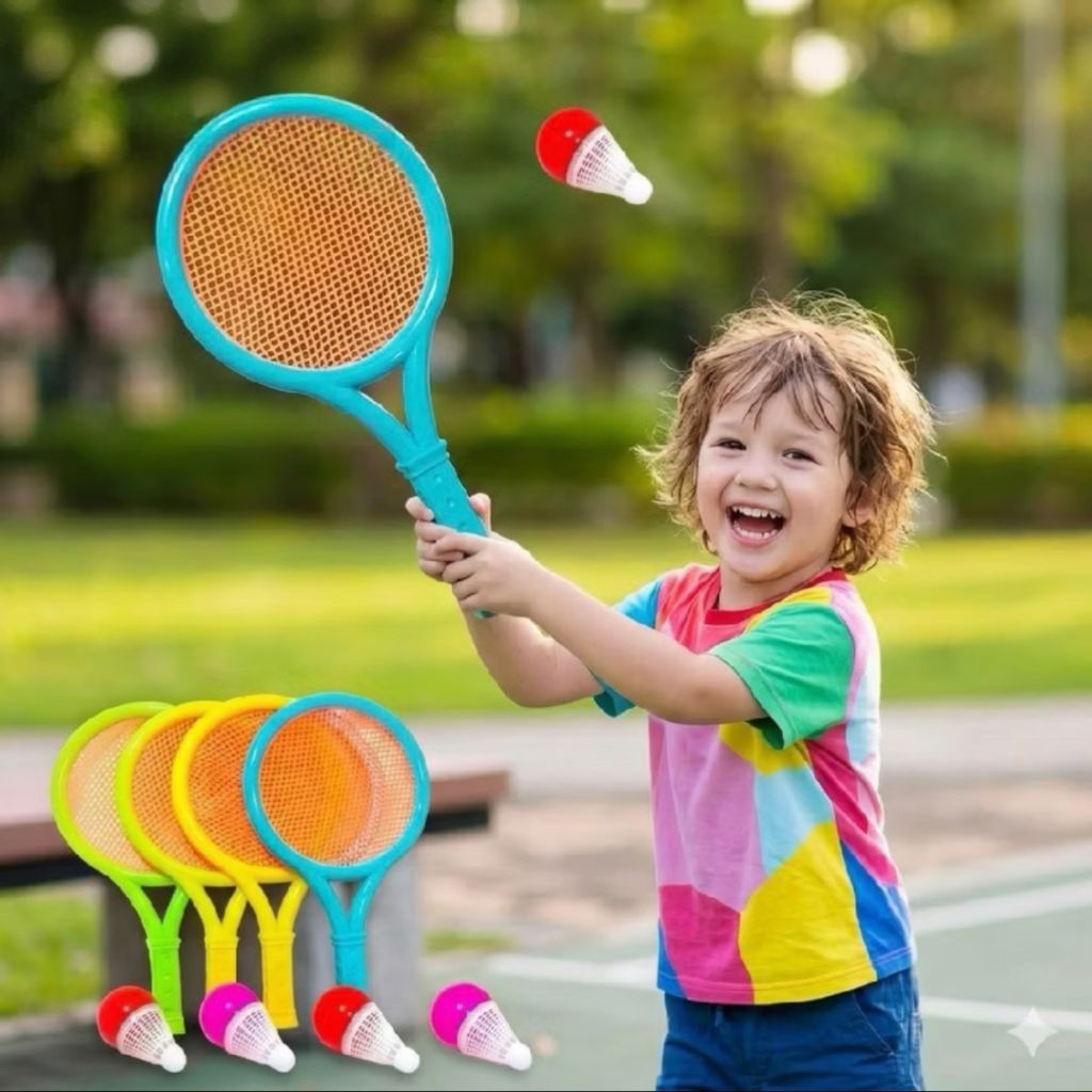 Mainan Raket isi 2 Pcs Anak anak/Mainan Mini Badminton Tenis