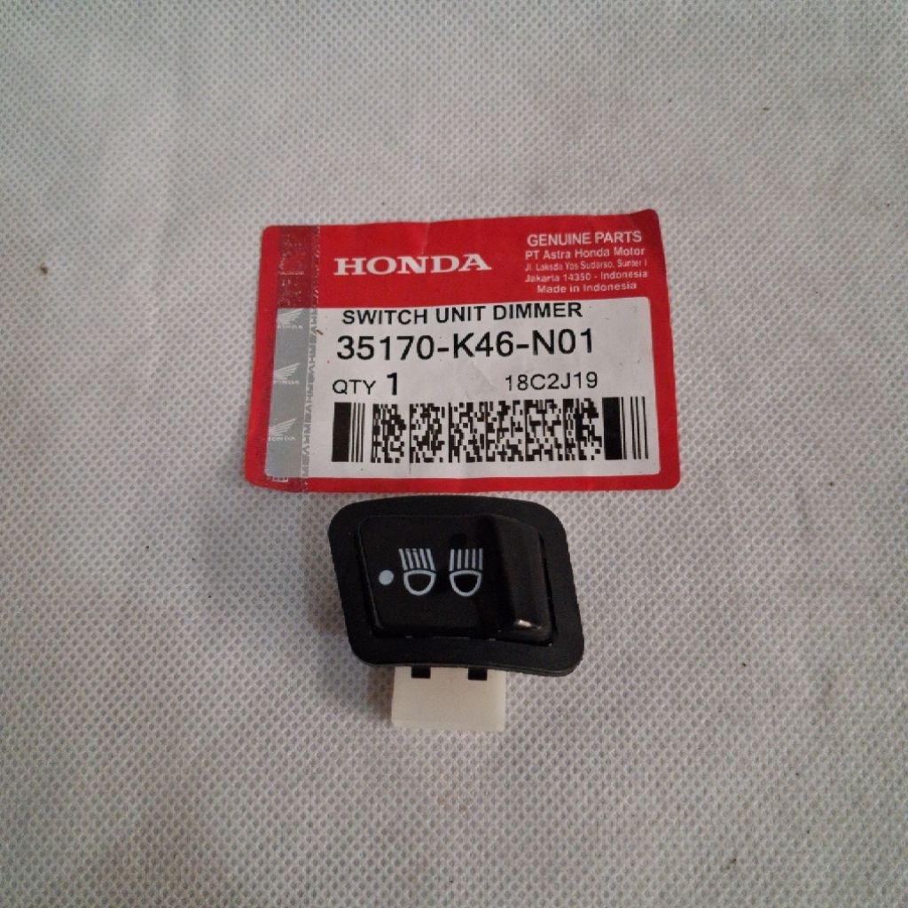 Saklar Lampu Tombol Dim 3 Titik Tec Motor Revo, Beat F1, Blade New, Vario 125, Spacy F1, Scoopy F1, 