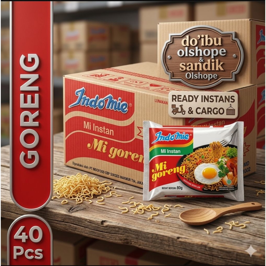 Mie Instan Indomie Goreng 1 dus