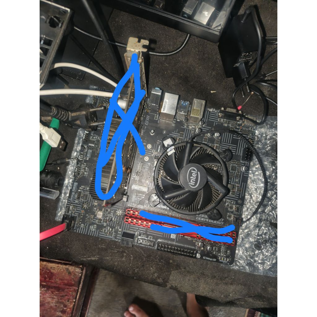 Paketan Intel Core i3 10100f plus Motherboard H410M / H470M