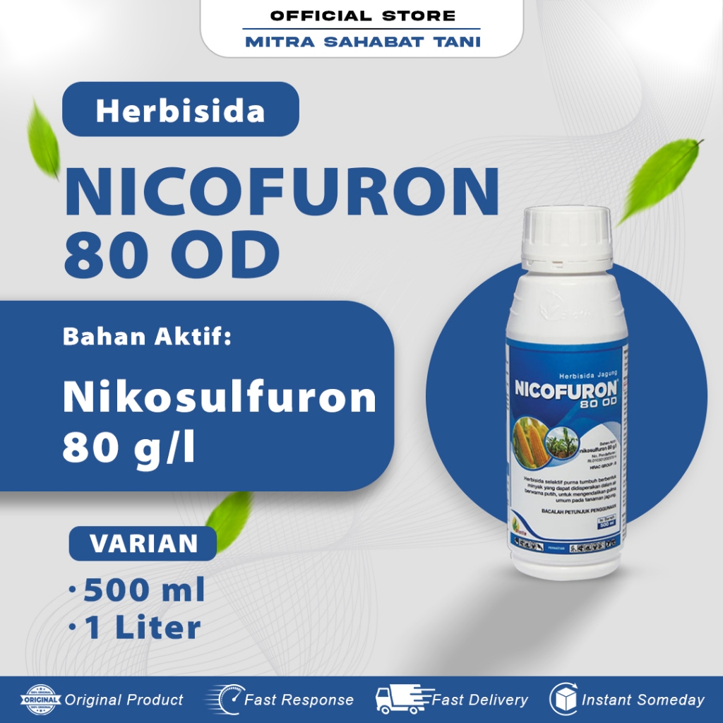 Herbisida Selektif untuk Tanaman Jagung NICOFURON 80 OD - Bahan Aktif Nicosulfuron 80 g/l Obat rumpu