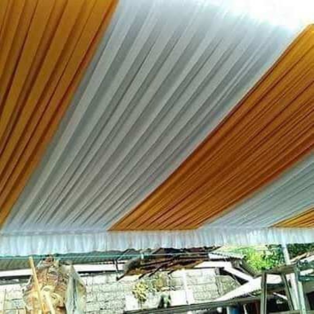 plafon tenda sisir ukuran 4x6