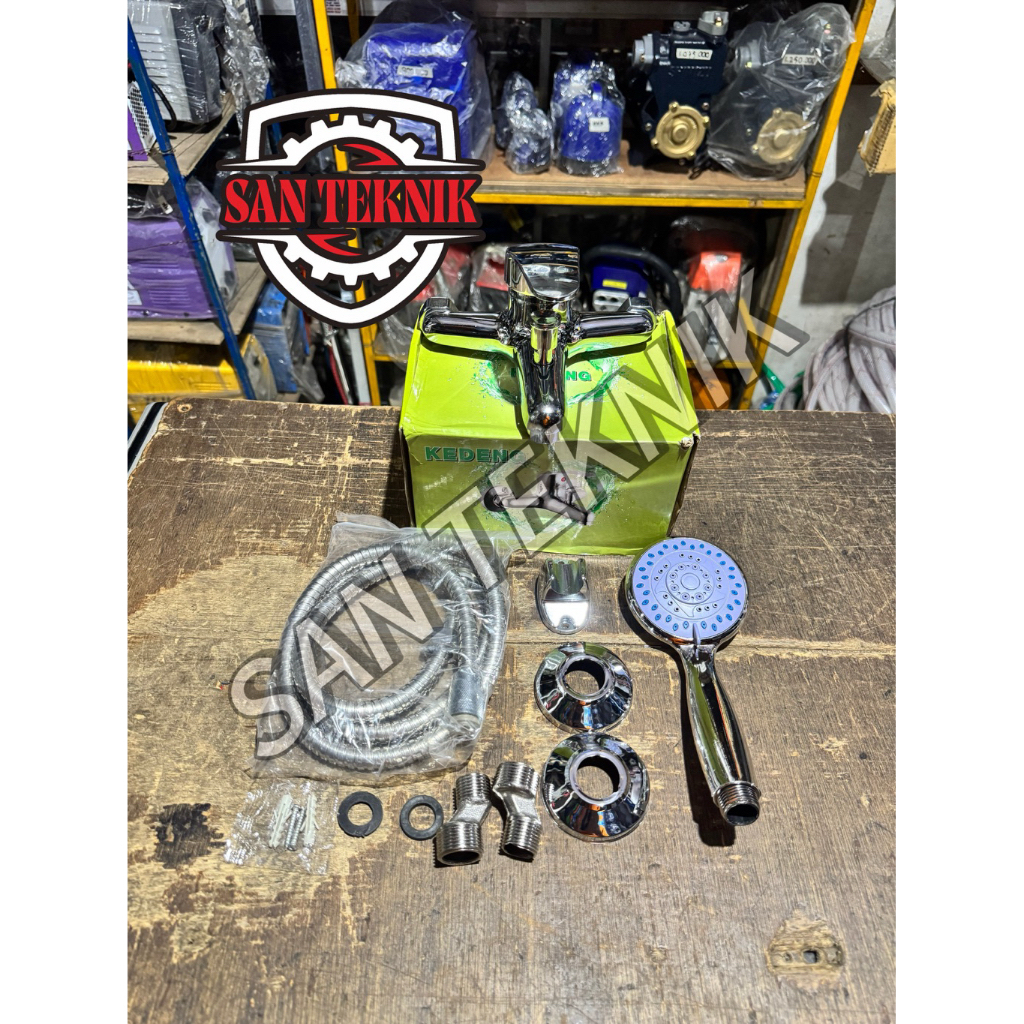 Kran Air Panas Dingin Shower Set Merk Kedeng