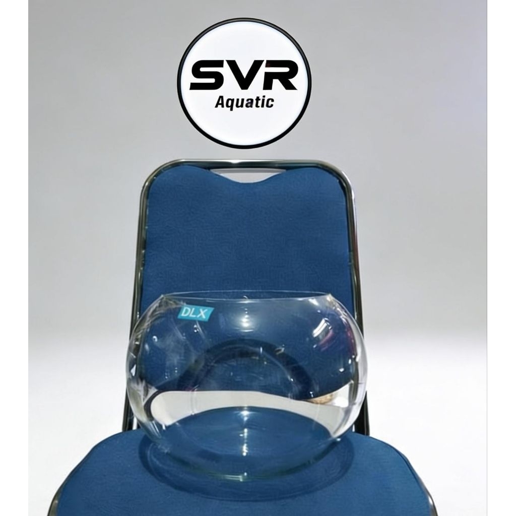 (GOJEK) AQUARIUM BULAT 12L - TOPLES KACA - DLX LUNA - AQUARIUM IKAN