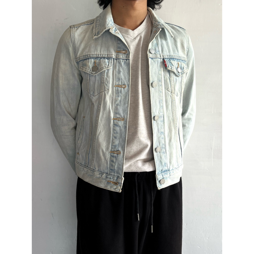 Lev Stra & Co. Denim Trucker —Light Blue