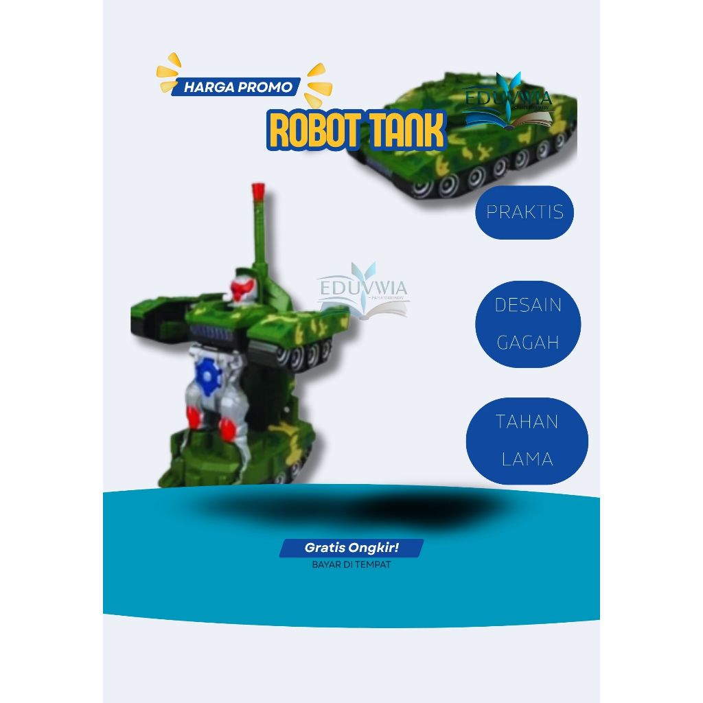 Mainan Robot Tank Transformasi Combat Tank Deformation Bisa Berubah Robot