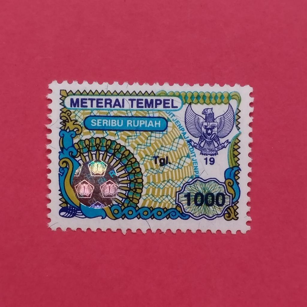Materai Rp 1000 Tahun Pemakaian 1996 sd 1999