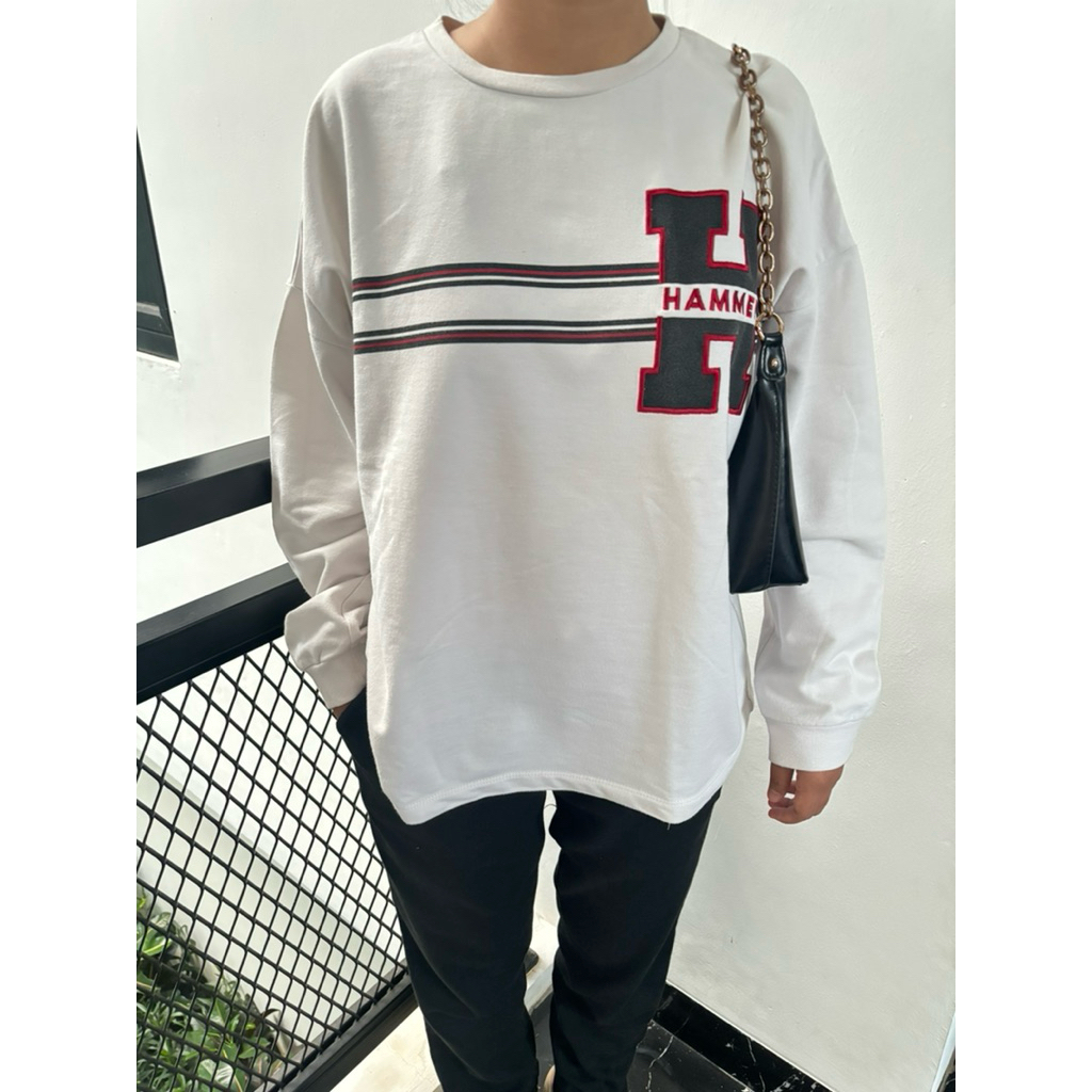 HAMMER Unisex White Sweater | Size S/M