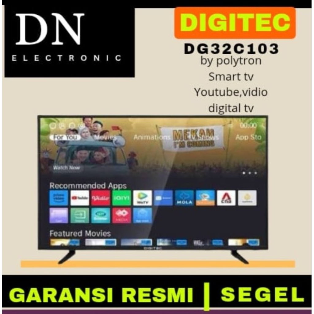 DIGITEC LED TV 32INCH SMART TV 32C103 Digital TV YOUTUBE