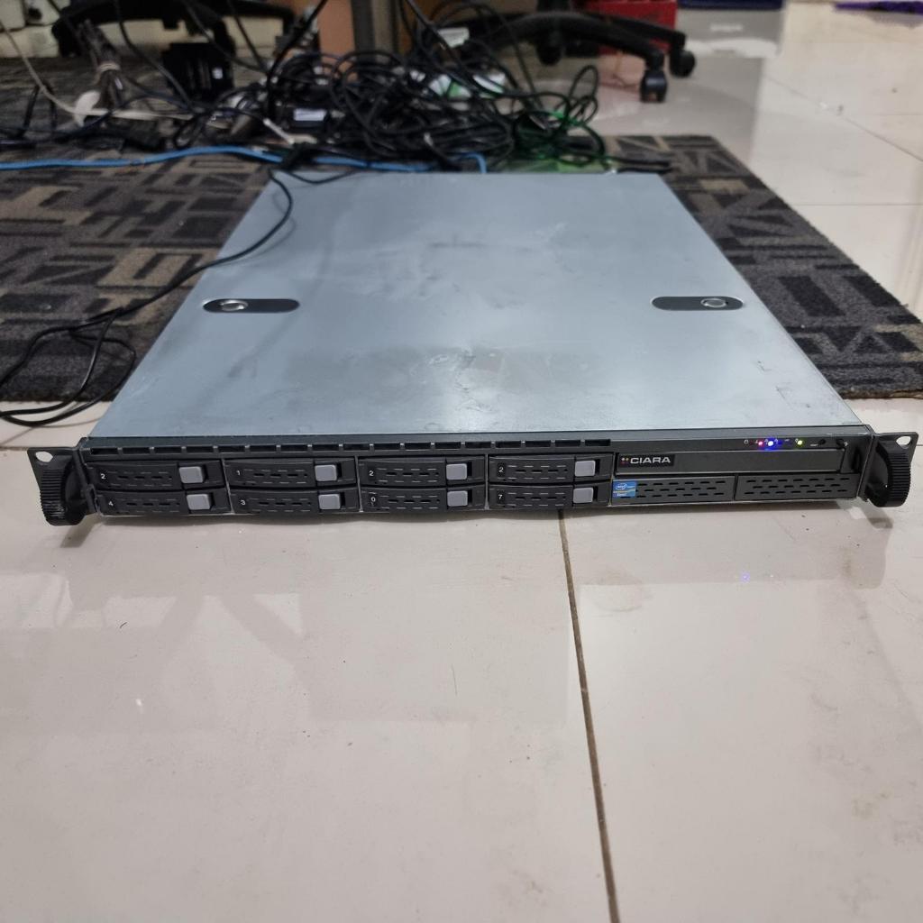 Server Ciara 1U Xeon 8Core Cpu 16Gb Ram 2x Sfp+ 10G Mikrotik X86 lv6
