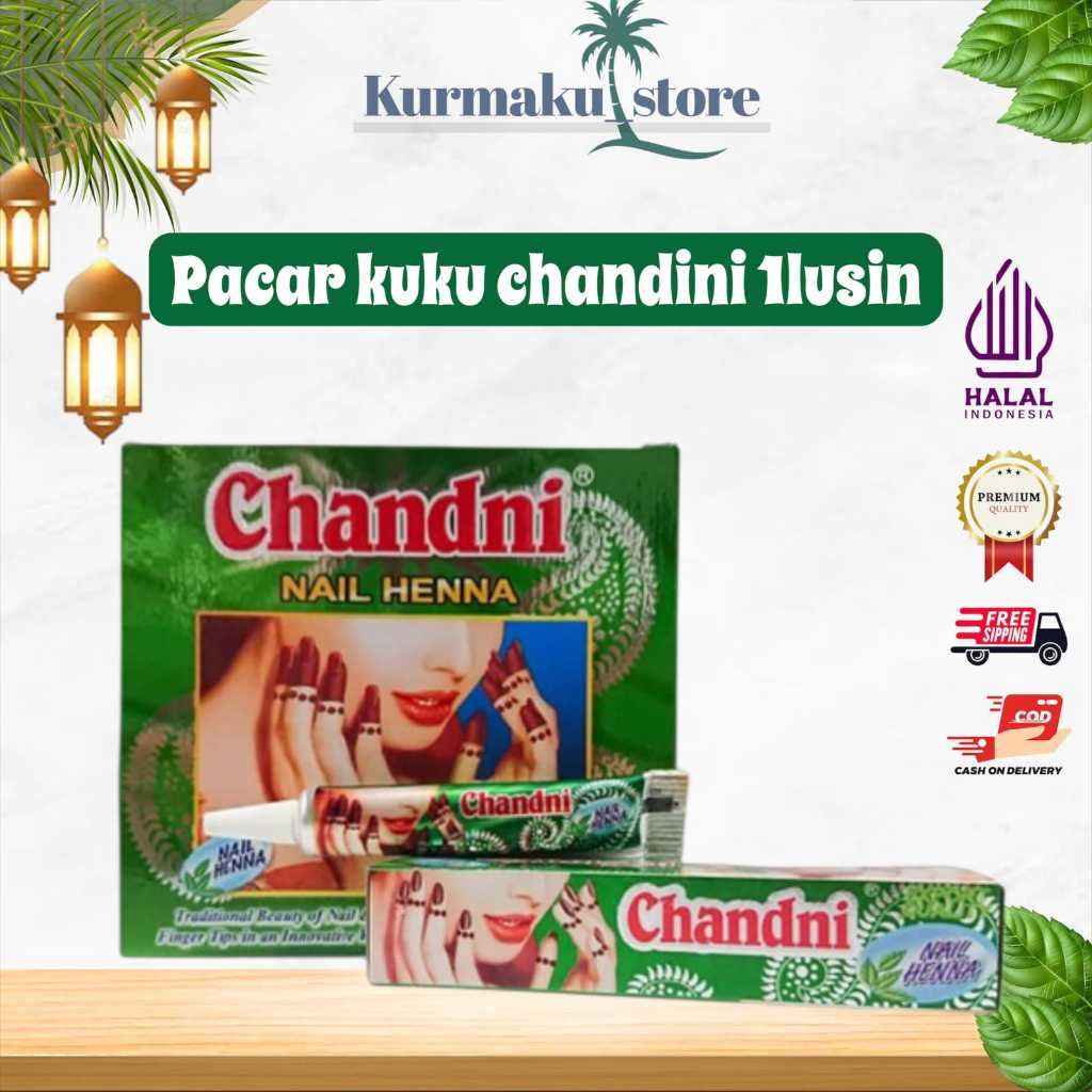 PACAR KUKU  Henna Chandini 1 Lsn Termurah//Pewarna Kuku Halal//Chandini Natural