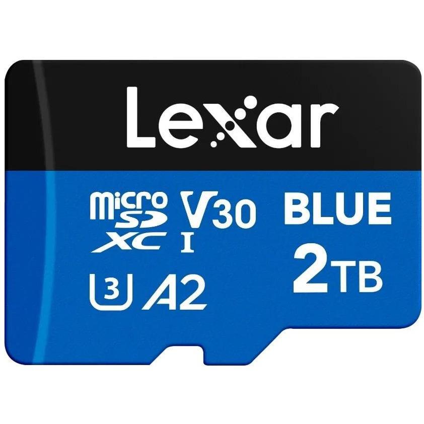 LEXAR BLUE UHS-I U3 V30 A2 1TB MICROSDHC MICROSDXC MEMORY MICROSD CARD LMSBLUE002T-BNANG