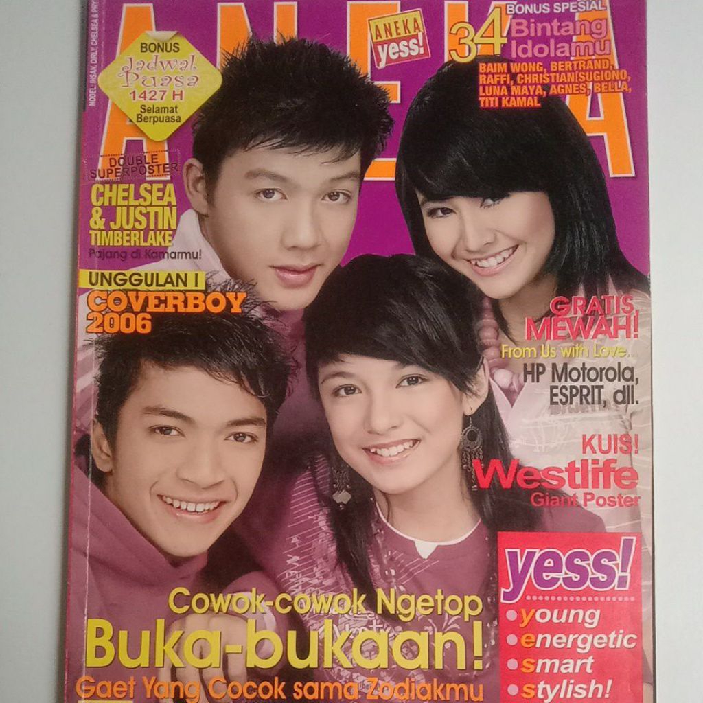 Majalah Aneka Tahun 2006 Cover Ikhsan Taroreh & Dirly Sompie
