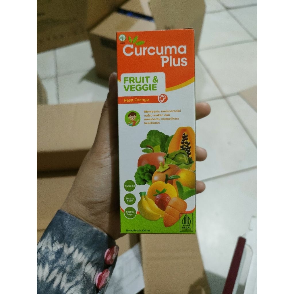 Curcuma Plus Fruit And Veggie Jeruk Sirup 100 ml