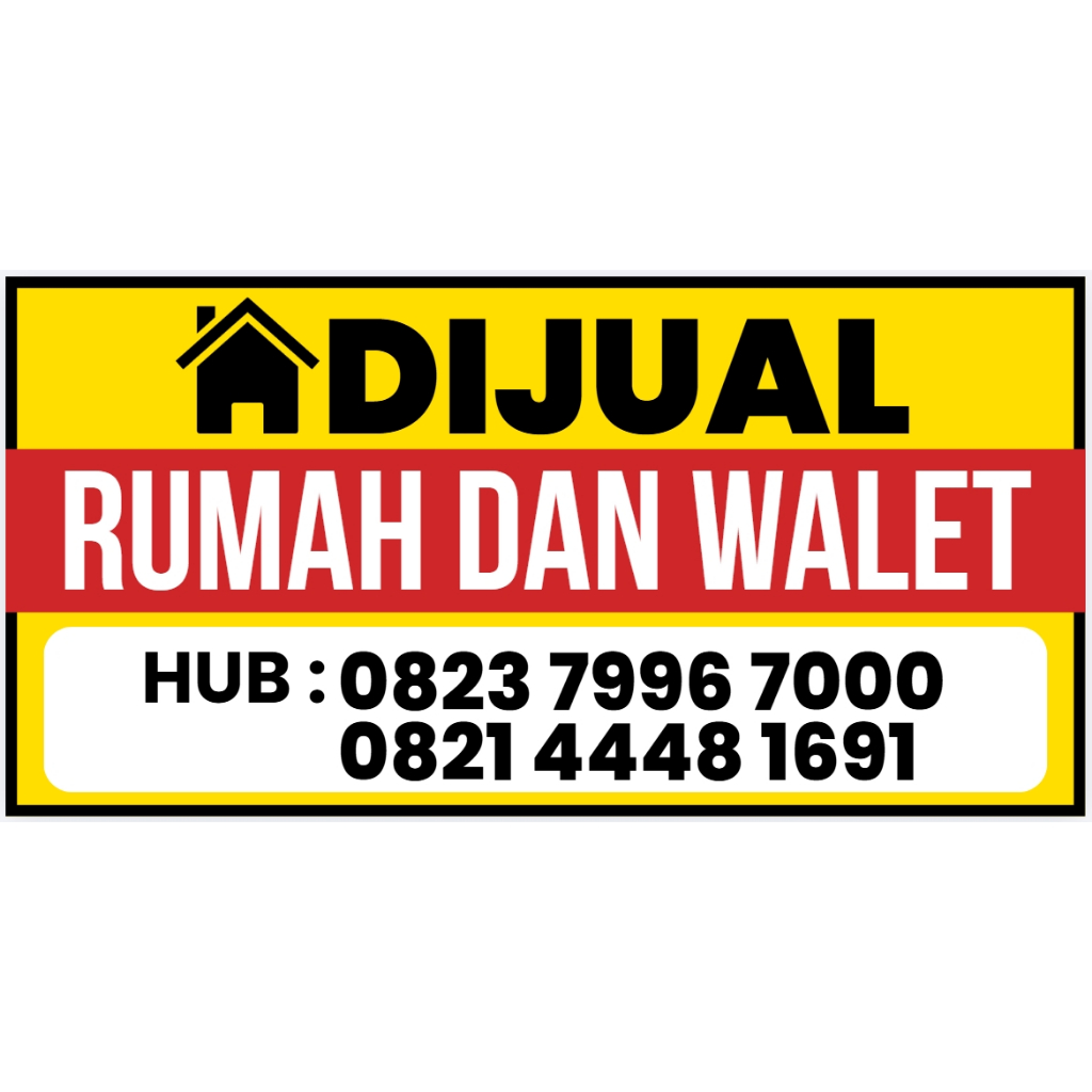 Banner Rumah Dijual | Banner Dijual Custom | Banner Custom