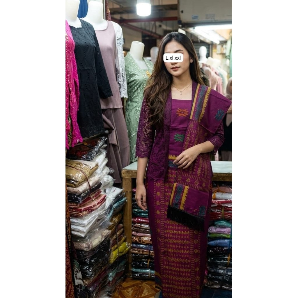Stelan songket resleting belakang premium//stelan songket modren//stelan songket kekinian