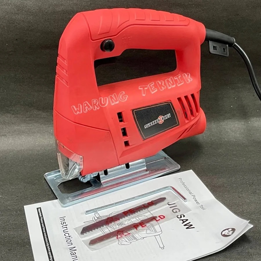 Mesin Jigsaw Shining 55mm - Mesin Gergaji Listrik Mini 400W Kayu & Besi