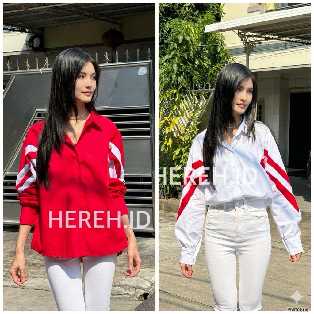 Kalina Shirt / Kemeja Merah Putih Edisi 17 Agustus Kemerdekaan Indonesia