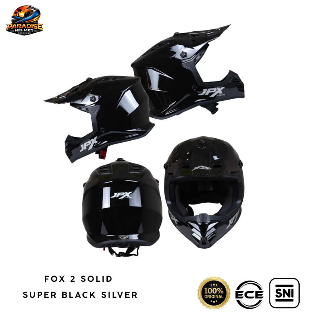 Helm Cross Full Face JPX Fox2 JR Solid (kids)