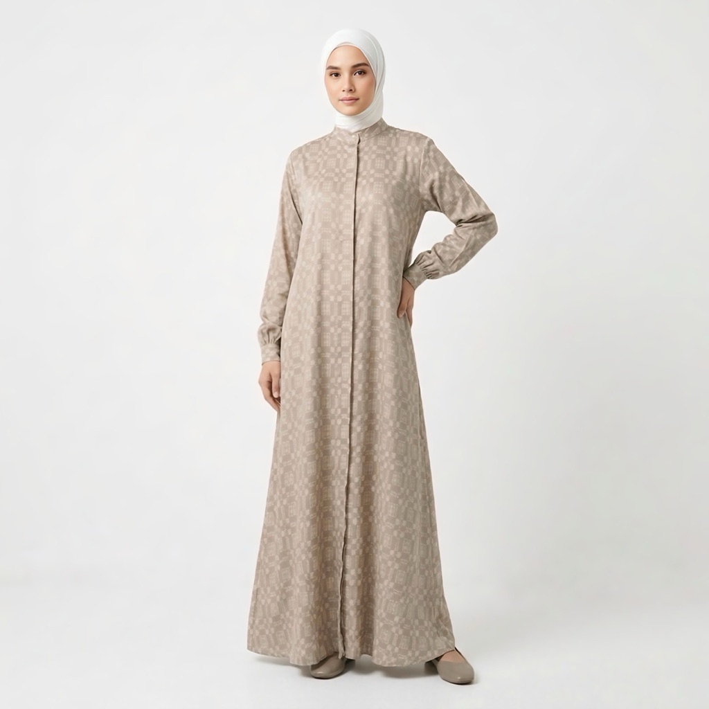 Sabalaiqa -  Gamis syar’i bahan viscose jaguar ukuran dewasa allsize