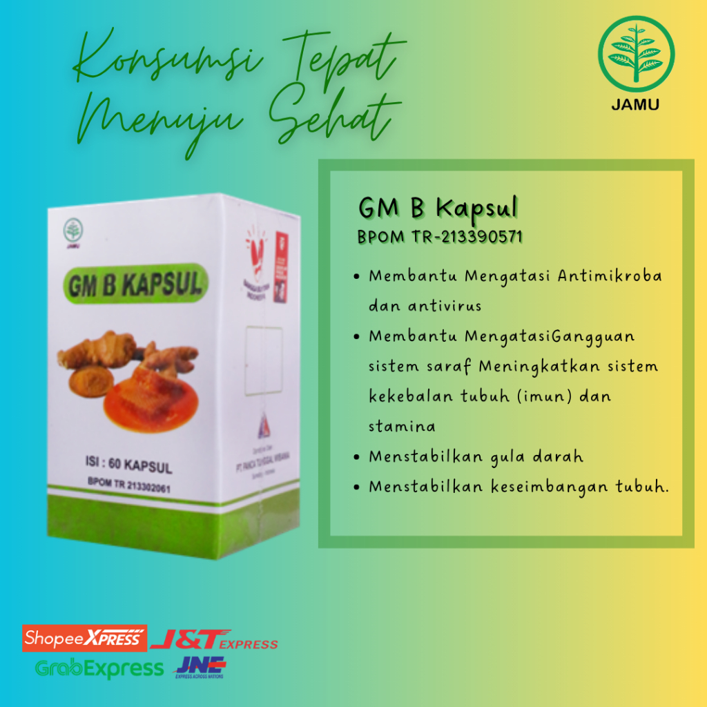 GM B Kapsul/Herbal GM/Obat Tradisional