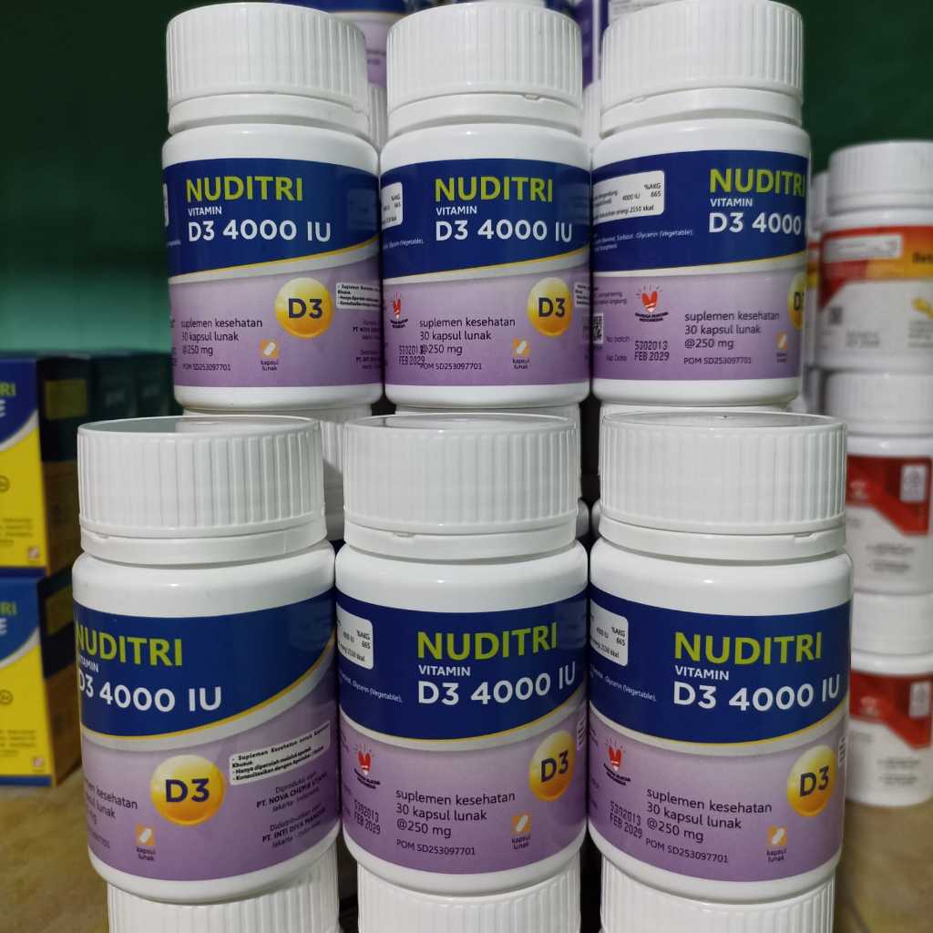Nuditri Vitamin D3 4000 IU Suplemen Kesehatan