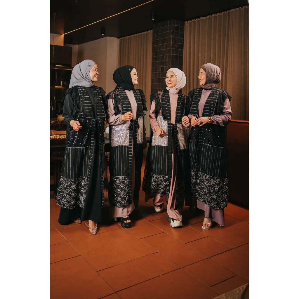 Dress Zalea by Numiaa Fashion I Dress Outer Kaftan Kondangan Raya Glamor 2026