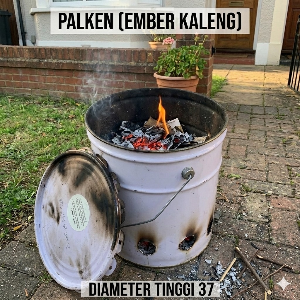Ember kaleng bekas 25kg palken 25kg pail kaleng 25kg pail 20Liter wadah tempat sampah