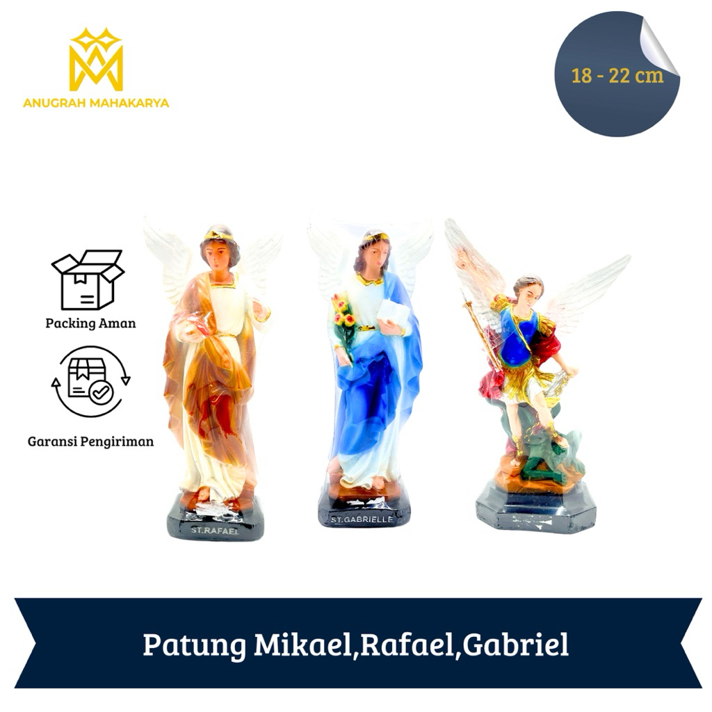 Patung Malaikat Pelindung Gabriel,Rafael,Mikael