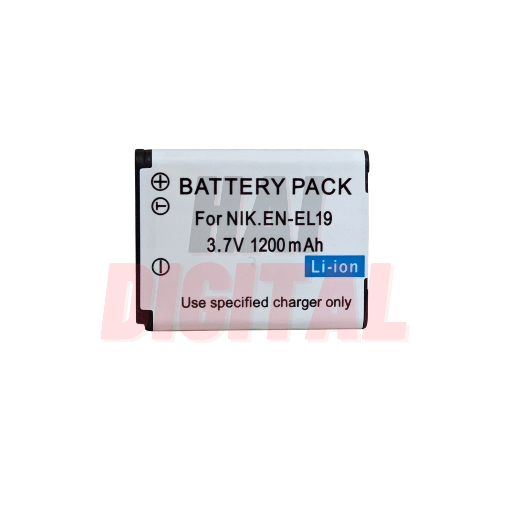 TAFF - Battery Pack Baterai Kamera Tipe EN-EL19 ENEL19 NP-BJ1 Coolpix S2000 S3000 S4000 S5000 W100 W