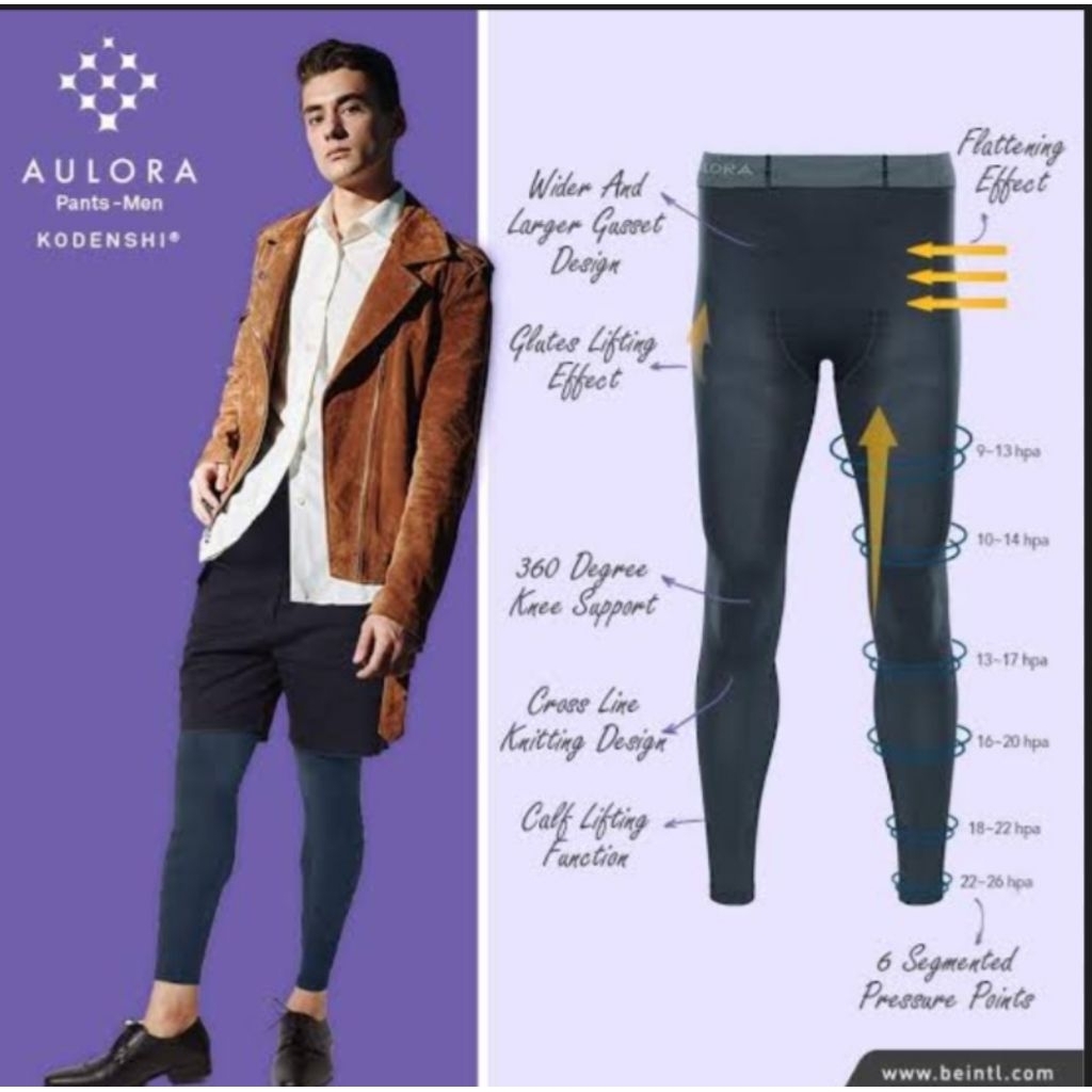 Aulora pants men Legging kesehatan pria hitam dan grey