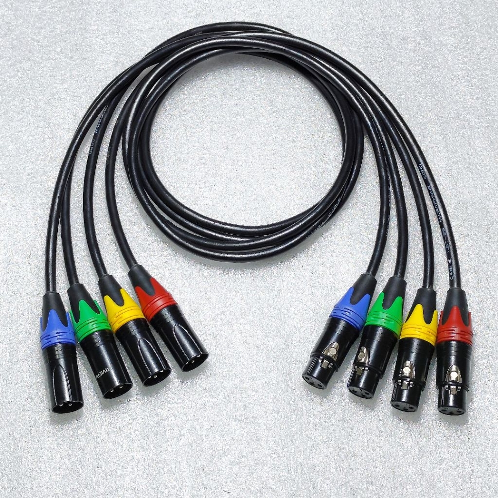 Kabel Mic Makita L2T-2S STEREO Jek XLR Canon Male To Jek XLR Canon Female Panjang 1 Meter