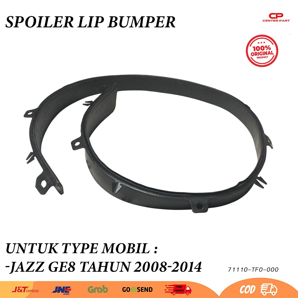 Spoiler Lip Bemper Depan Honda Jazz Ge8 2008 2009 2010 2011 2012 2013 2014 Original