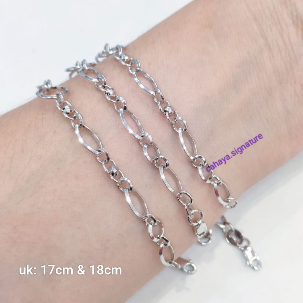 Gelang Tangan Dewasa Perak Asli