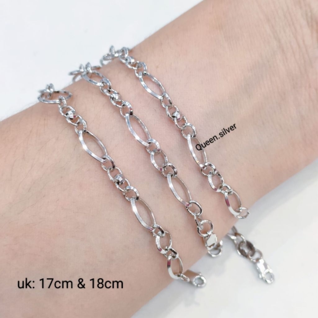 Gelang Tangan Dewasa Perak Asli