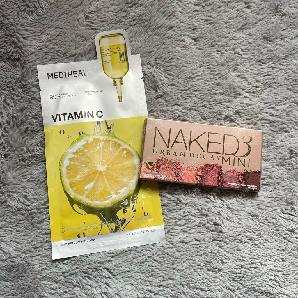 [read desc] urban decay naked 3 eyeshadow palette mini ori original make up