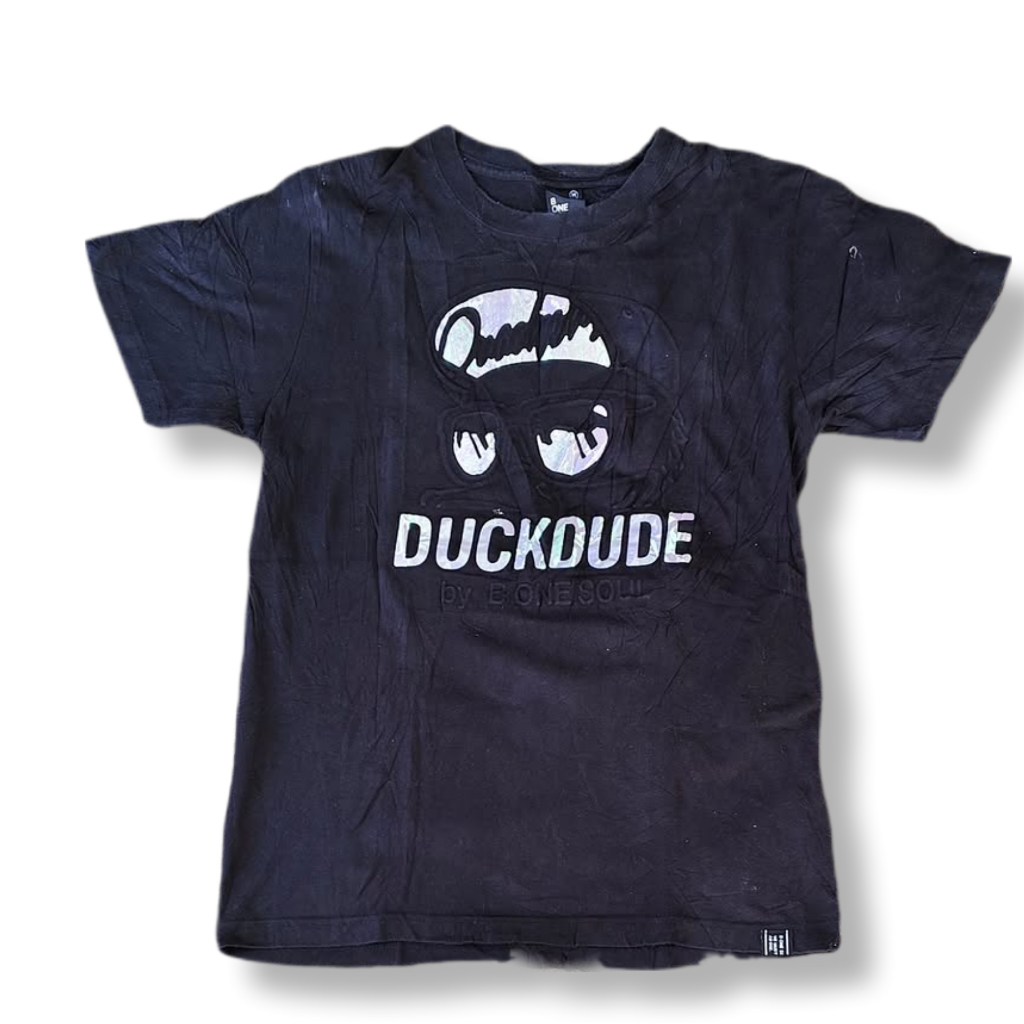 B ONE SOUL DUCKDUDE BLACK T-SHIRT | KAOS | MNZA