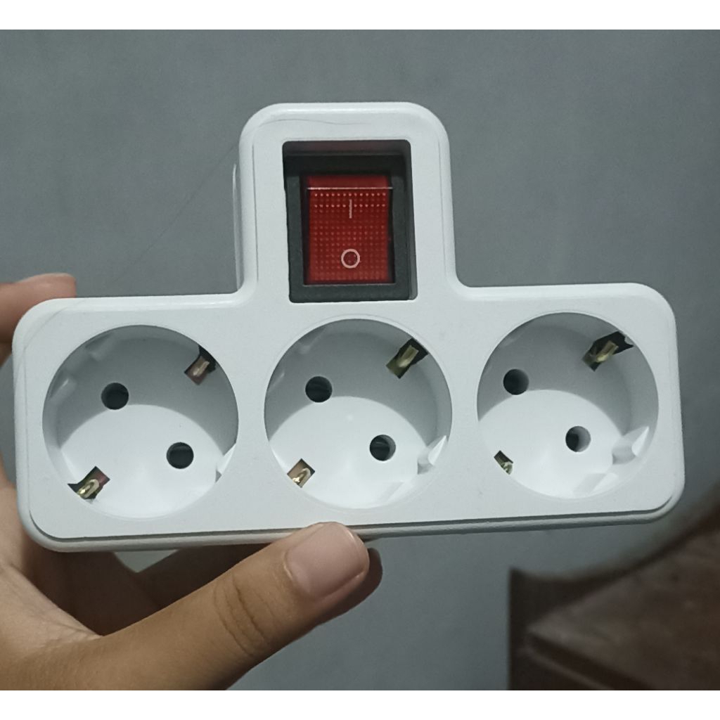 Multi Arde Stop Kontak Arde + Saklar Tanpa Kabel SNI