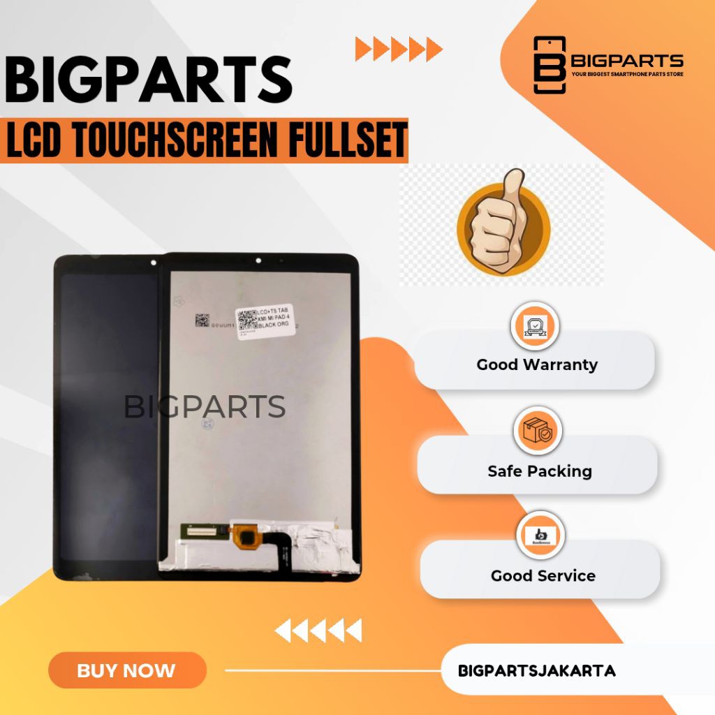 LCD TOUCHSCREEN XIAOMI MI PAD 4 COMPLETE