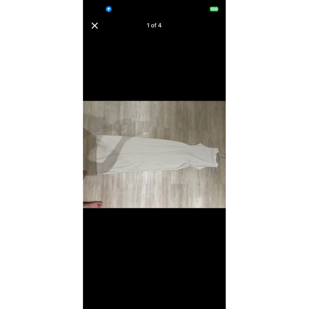 dress putih long