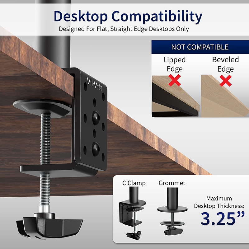 Monitor Bracket / 1327 Inch / Monitor Arm / Single Arm Mount / Monitor Stand / 360 Adjustable