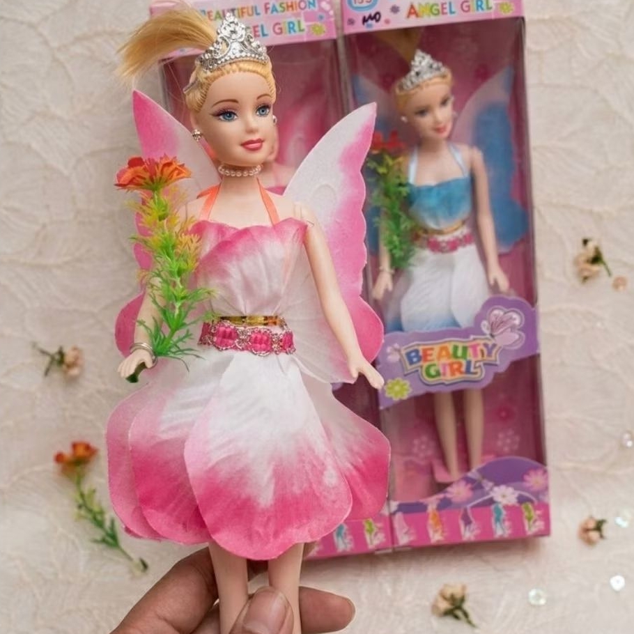 Mainan anak perempuan princes boneka cewek cantik Sayap Peri Bidadari Beauty Girl / Beautiful Fashio