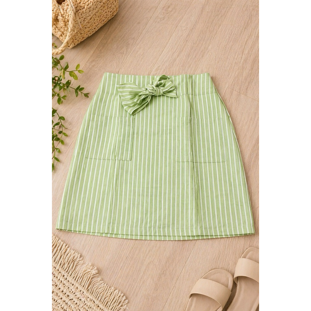 Pomelo ribbon mini skirt